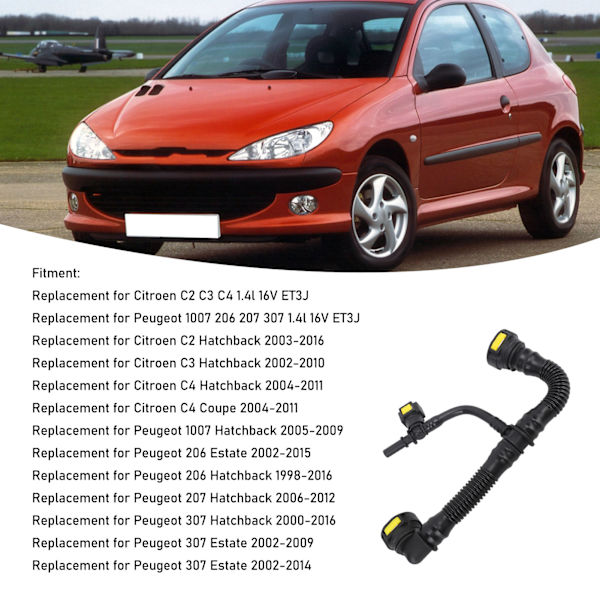Breather Slange Rør 1192WZ Fremragende Tætning Elasticitet Letvægts Motor Breather Rør Udskiftning Til Peugeot 206 Estate