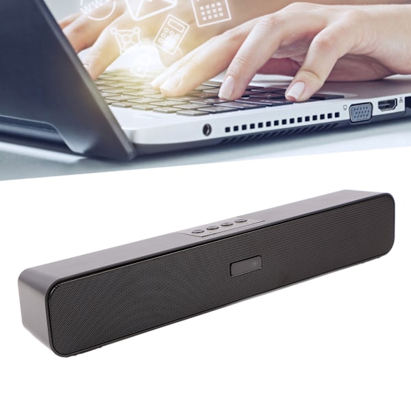 Wireless Bluetooth Soundbar 5 Playback Modes Noise Reduction Surround Sound 1200mAh Bluetooth 5.0 Bar Speaker