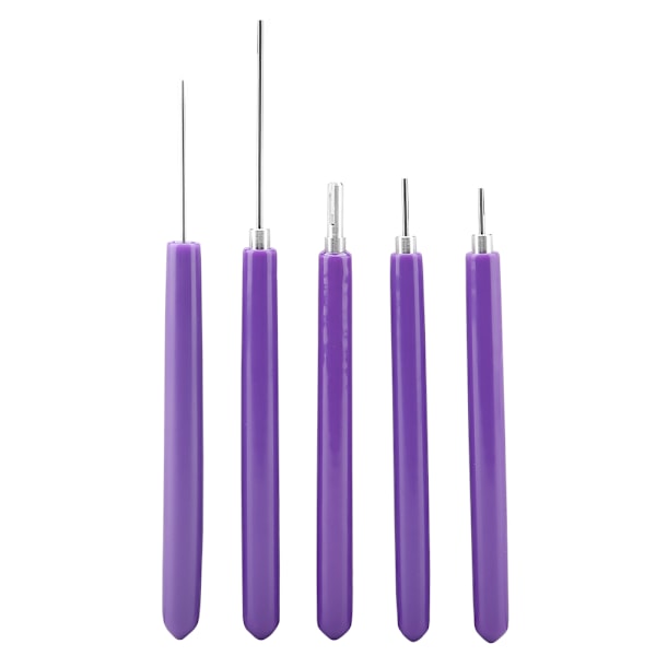 Multifunktion 5 st olika storlekar Quilling Slotted Tools Paper Quilling Tools Kit