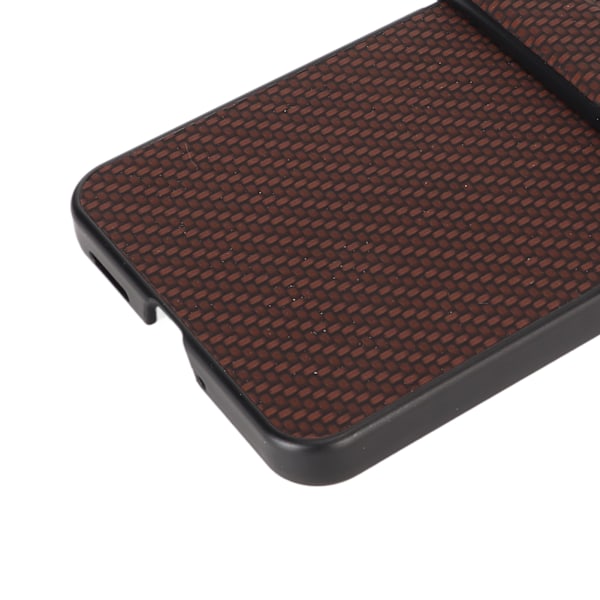 Fodral för OPPO Find N2 Flip i kolfiberstruktur, vikbart mobilskal i plast, brunt