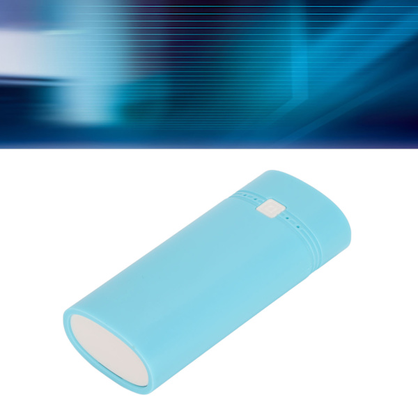 Universell DIY USB Power Bank Box 2x18650 Batteriladdare Power Bank Skal för SmartphoneBlå