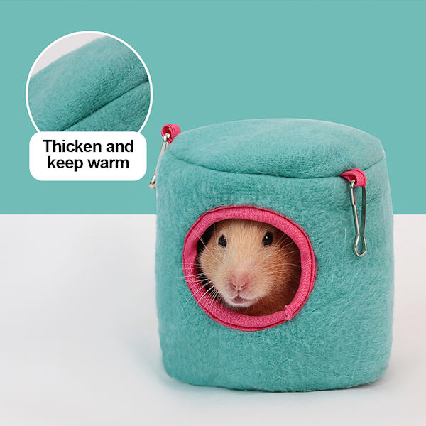 2 stk. Mini Hamster Seng Huler og Huse, Bomuld Mini Dyr