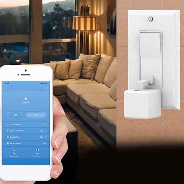 Smart Switch Pusher Universell Smart Home App Trådlös Fjärrkontroll Smart Switch Knapp Tryckare för Tuya Generation 3 Bluetooth