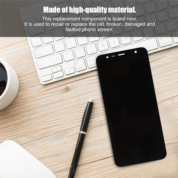 Musta kosketusnäytön LCD-näyttö Samsung J6 Plus 2018 J610 J610F -matkapuhelimen korjausvarusteet