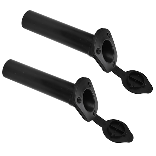2 stk. Flush Mount Fiskebåt Stangbrakett Med Lokkdeksel 44mm Universal Passform for Kajakk Kano Holdere