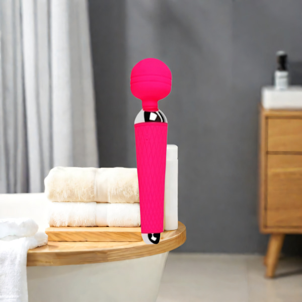 Kompakt Vibrerande Massage Stav, Tyst Drift För Diskret Användning, Texturerat Grepp För Säkert Hantering