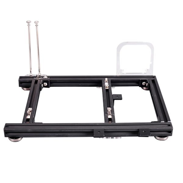DIY Åben Ramme Varmeafledning Aluminiumlegering Computer PC Kabinet Chassis til ITX (Sort S)
