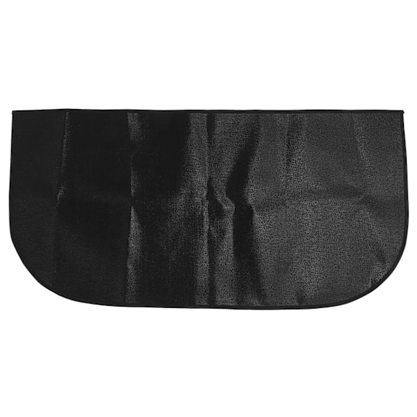 Fireproof Fireplace Mat Black Portable Stove Hearth Pad Slip Proof Under Grill Mat for Household Barbecue