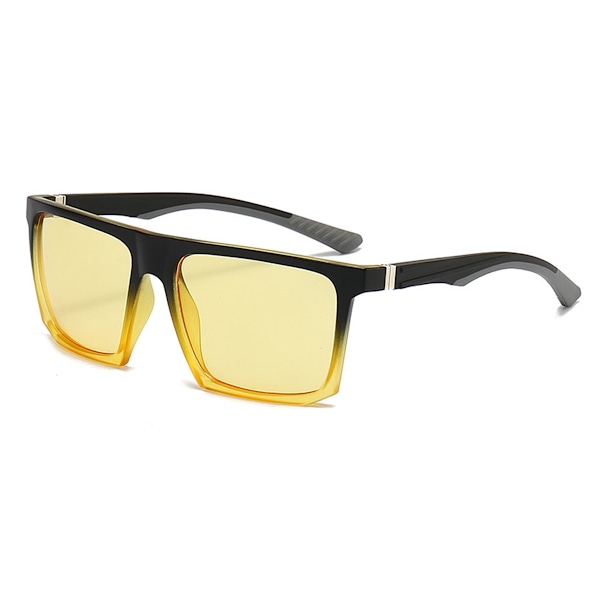 Square frame European and American trendy fashion retro sunglasses, made of PC