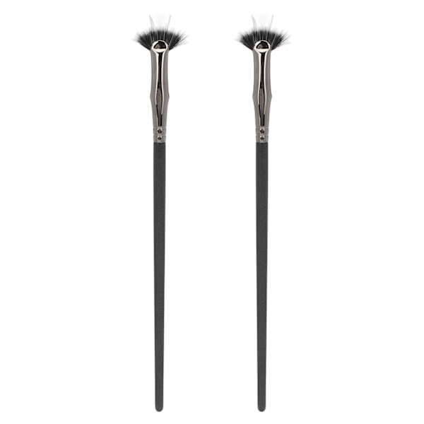 2 stk. Mascara Fan Bent Brush Dobbelt Lag Forhindre Klumpning Forbedre Nedre Vipper Fan Mascara Applikationsbørster