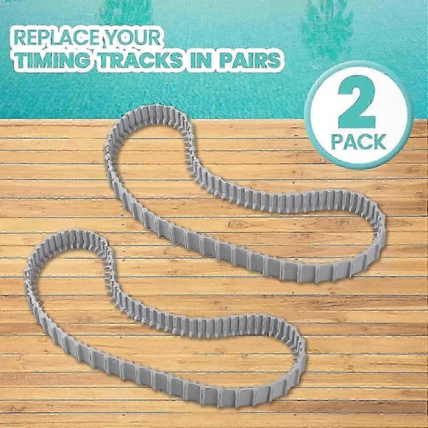 2-pack Maytronics Dolphin Pool Cleaner Ersättningsskenor 9983152-R2 Grå