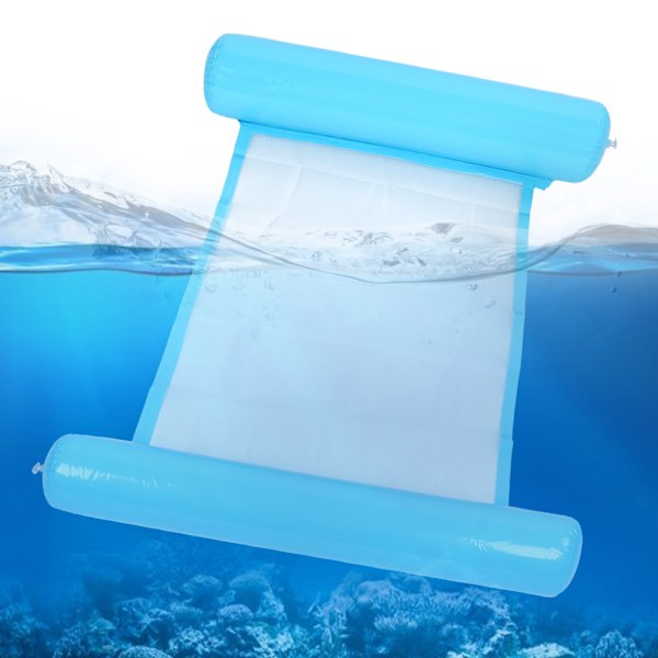 Ergonomisk Vattenhängmatta med Stor Yta, Multifunktionell Uppblåsbar Poolstol för Vuxna Högkvalitativt PVC-Material Poolhängmatta Flyter
