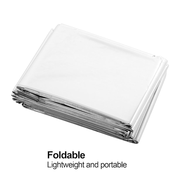 Överlevnadsviktigt, Kompakt Termisk Nödfilt, Slitstarkt Isolerande Mylar-material Reflekterar Kroppsvärme För Oöverträffad Termisk Effekt