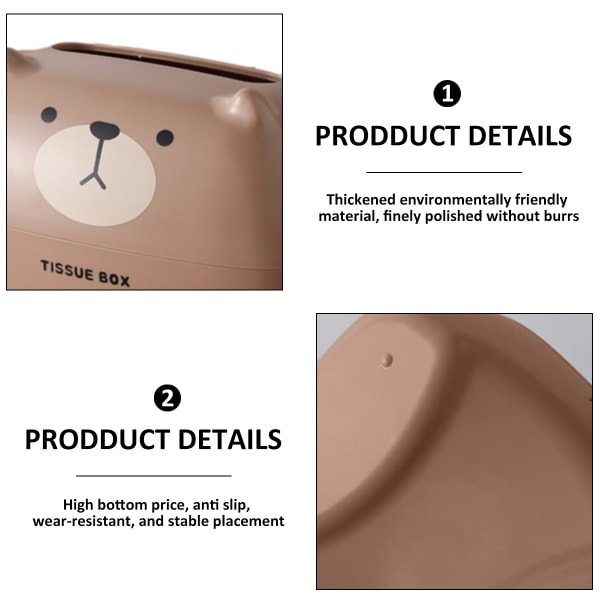 Ansiktspapperslåda, våtservettlåda, rektangulär näsduksdispenser, papperslåda, tecknad pappersbehållare, hemmakontor, bilpappersomslag, hotell