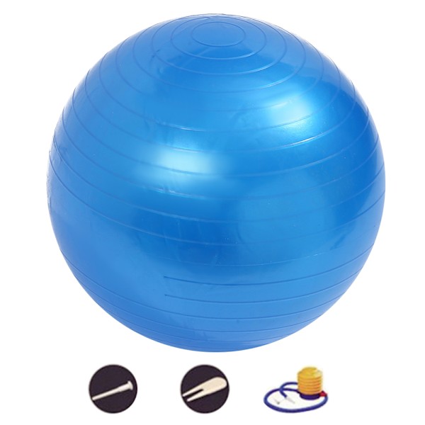 Träningsboll Balansboll med pump för yoga Pilates Stretching Fitness Hem Gym Workout Träning