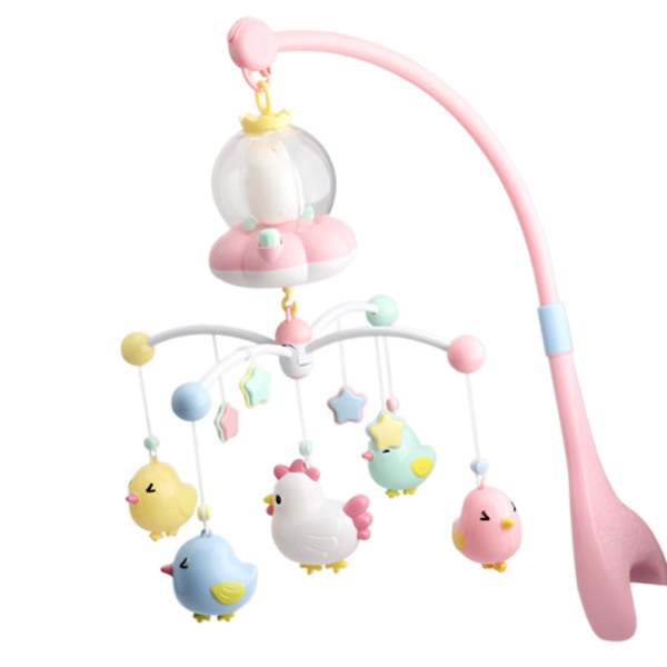 Baby Musical Crib Mobile med nattlys Multifunksjonell Rotati