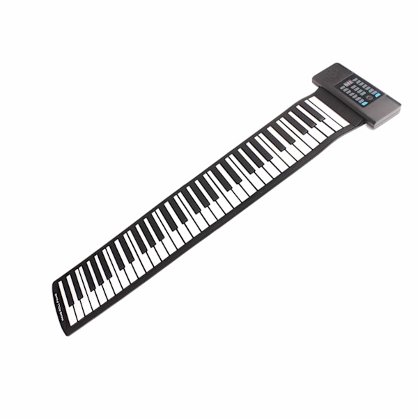 61 Tangenter Roll Up Keyboard Piano MIDI Funktion Bærbar Hånd Roll Piano med LED Digital Display 100‑240V