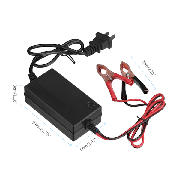 Batteriladdare, 12V Smart Billaddare, Temperaturavkännande Underhållsladdare, Batteridesulfator, Laddning av Döda Batterier för Bilar, Båtar, Husbilar