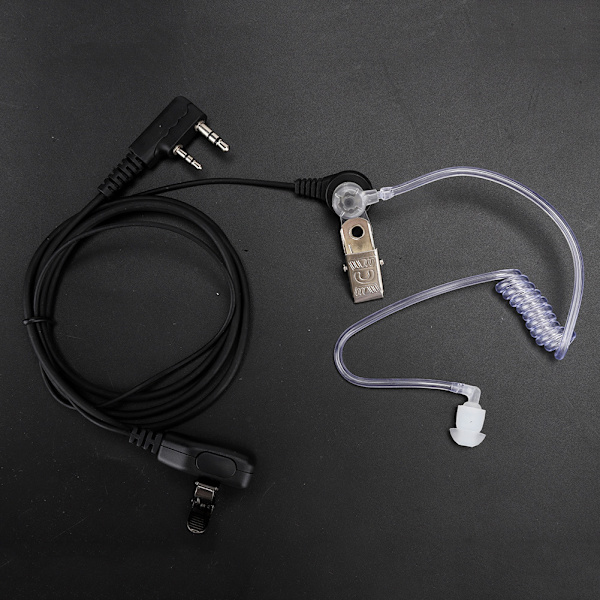 2-polet akustisk rør headset walkie talkie ørestykke til Retevis Kenwood Baofeng tovejsradio