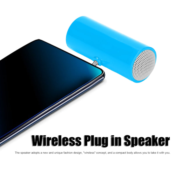 3,5 mm Jack Stereo Mini Högtalare Bärbar Trådlös Plug in Högtalare för Mobiltelefoner och Surfplattor