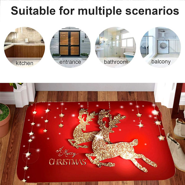 Julmatta, inomhusmatta, halkfri dörrmatta
