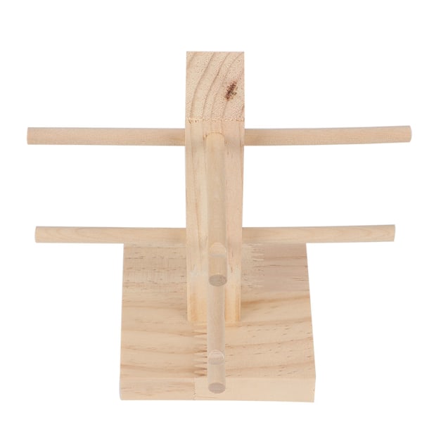 Treglasstativ i tre for briller, solbriller, displayholder, hylle (2 par)