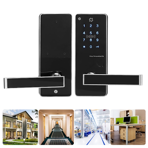 Smart dörrlås med enkel bult, Bluetooth, fingeravtryck, lösenord, TTLock APP-kontroll för lägenhet, hotell