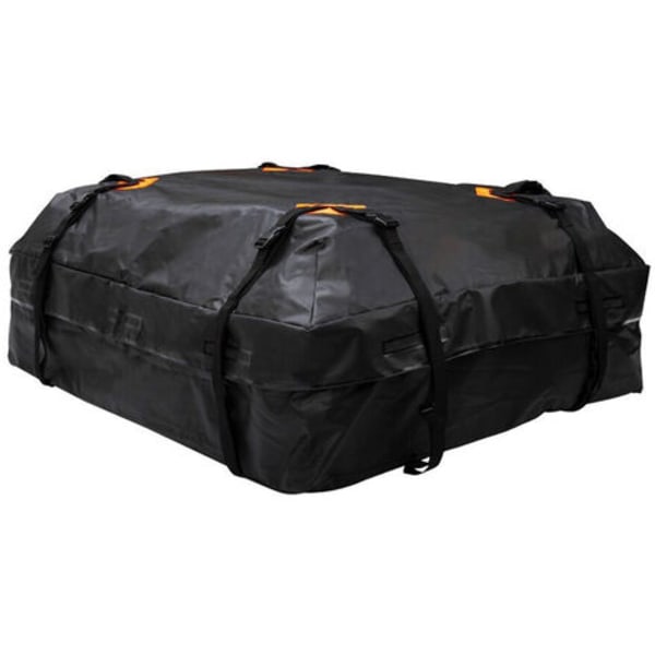 600D Waterproof Cargo Bag Car Roof Top Cargo Carrier Universal Luggage Bag Cube Storage Bag for Travel Camping,Black