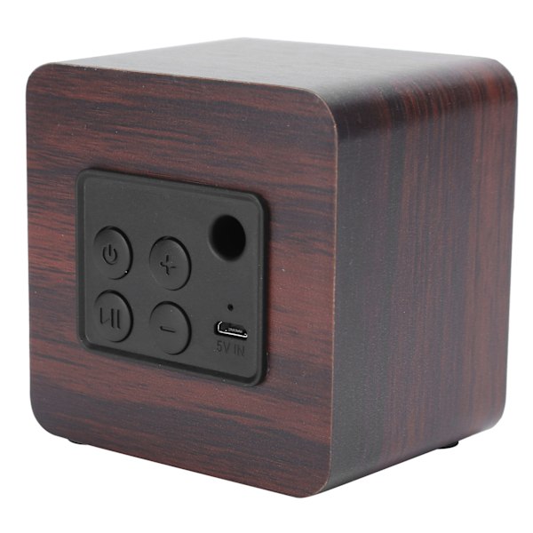 Portabel Bluetooth-högtalare med valnötsmönster