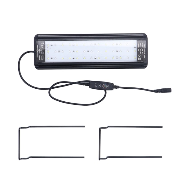 Full Spectrum 6W LED Akvarielys 10 Justerbar Lysstyrke Fis