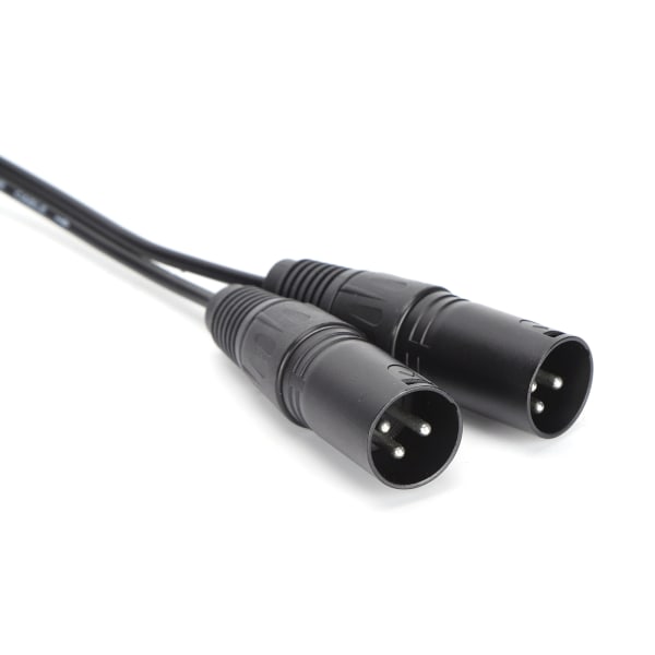 Mikrofonkabel 3,5 mm kontakt till Dual XLR hane adapter Interc