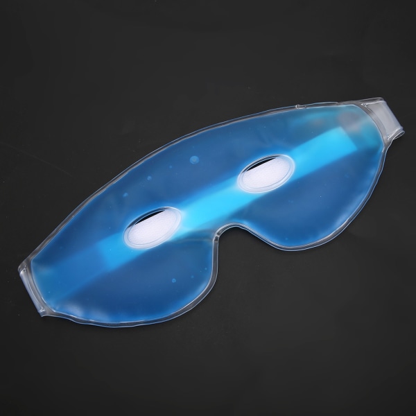 Bärbar kylgelögonvårdsmask avslappnande lindrande sovande barns pannband med ispåse blå