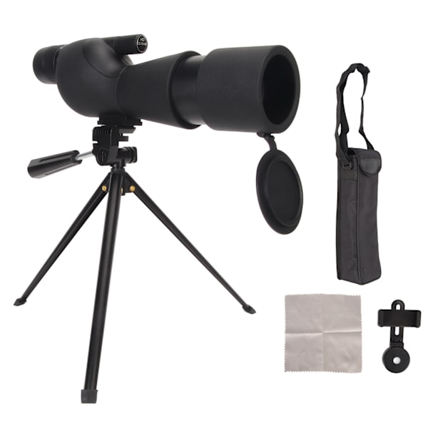 25-75x60 Spotting Scopes 45 Graders Bärbara Monokulärer med Stativ Bärväska och Smartphone Adapter för Jakt