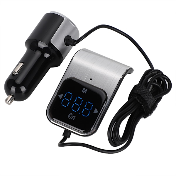 BC39 Auton Bluetooth MP3-soitin Handsfree-puhelu Auton FM-lähetin Kaksi USB-laturia