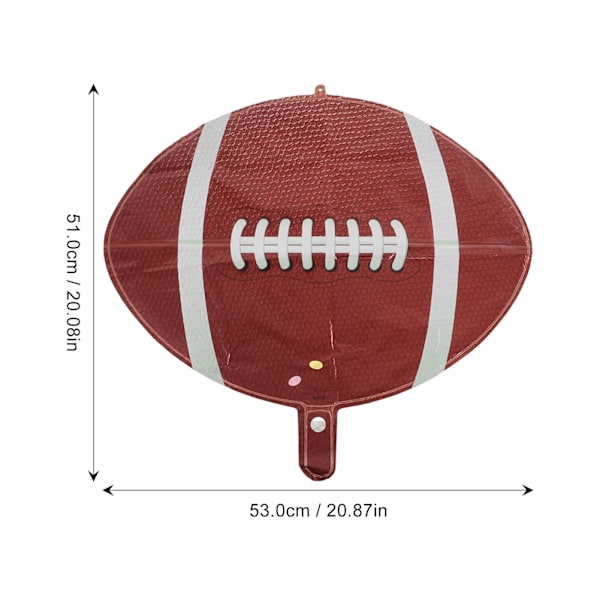 6 stk. Fodboldballoner i aluminiumfolie - Fodboldstil - Sikker, ikke-giftig, genanvendelig, stor størrelse, bredt anvendte festballoner