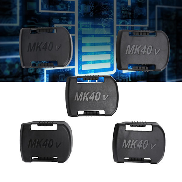 5 stk. Lithium Batteriholder ABS LiIon Batteri Montering Opbevaringsslot til Makita 40V