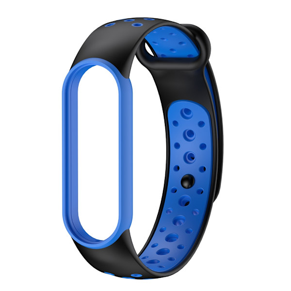 Silikonirannekkeet Kuntoilun Urheilun Vaihtorannekkeet Mukavat Kestävät Kaksisävyiset Rannekkeet Yhteensopivat Mi Band 5:lle