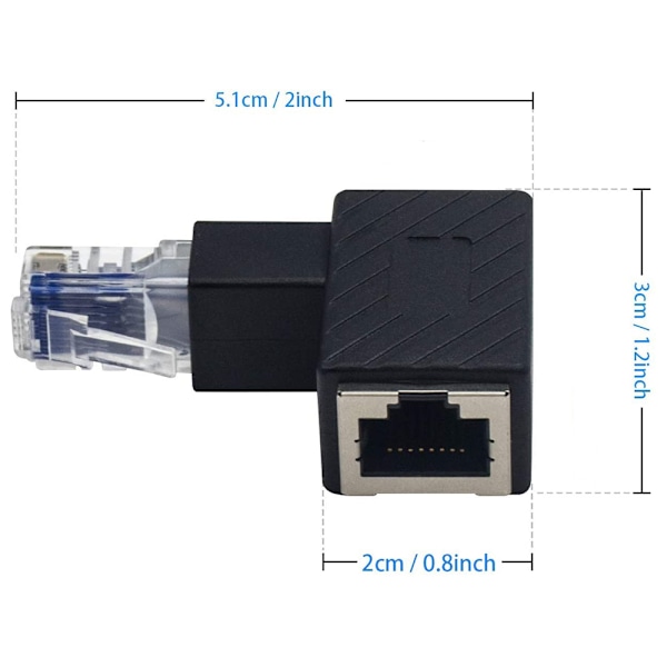 Lige Ethernet-adapter, RJ45 han til hun
