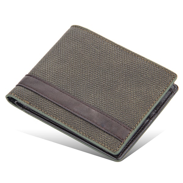 Läder Herr Bifold Plånbok Slim Minimalistisk Framficka - Tunn & Snygg