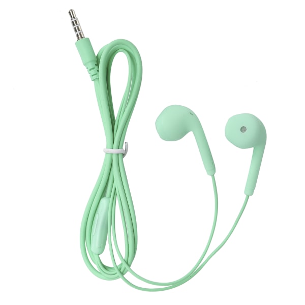 U19 Langallinen kuuloke Universaali 3.5mm HiFi Musiikki Kuulokkeet Langallinen Ohjaus Mobiilipuhelimeen(Vihreä )