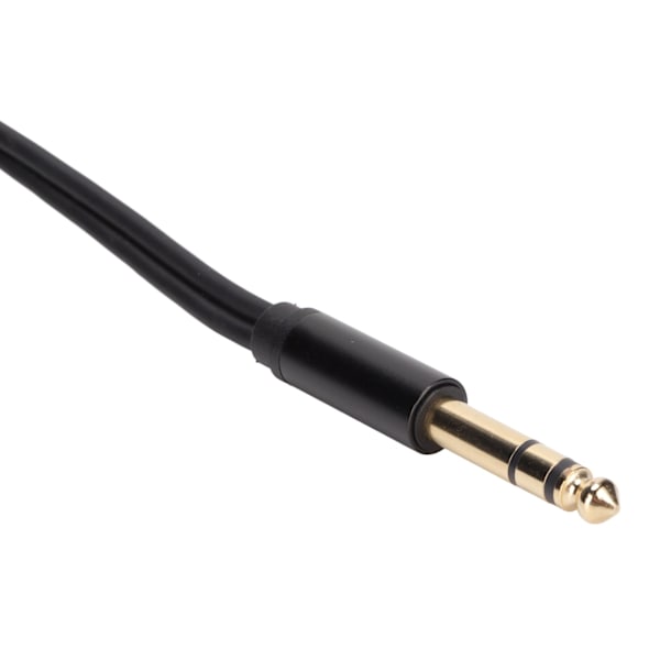 6,35 mm til 2 RCA-kabel Gullbelagt Serie 1/4 tommer til 2 RCA hann Stereo lydadapter Y-splitter RCA-kabel 1,5 m