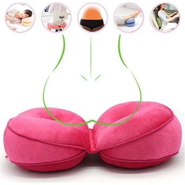 Ortopedisk sittdyna med memory foam för återhämtning efter operation, ihålig cirkulär design, ergonomiskt stöd för Brazilian Butt Lift