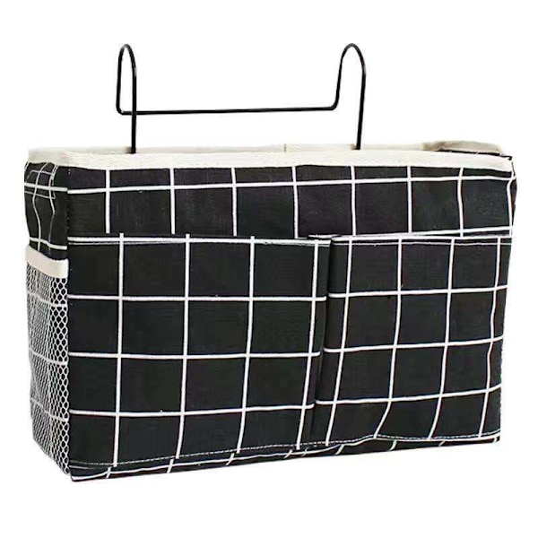 Sengside Opbevaringspose med Kroge Multifunktionel Hængende Organizer Caddy