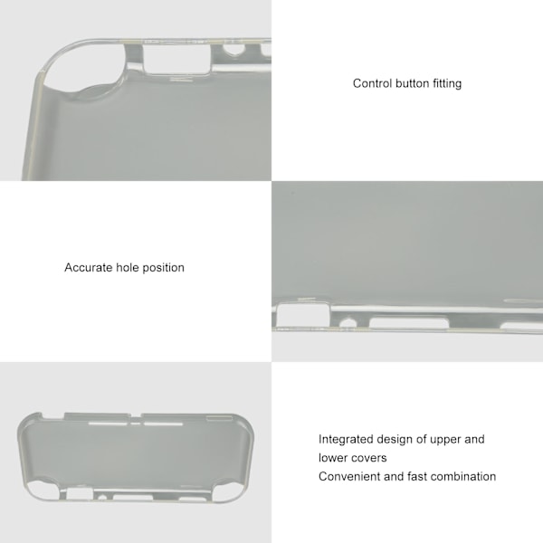 Skyddande fodral för Switch Lite, transparent, flexibelt, reptåligt, exakt utskuret, TPU-skydd