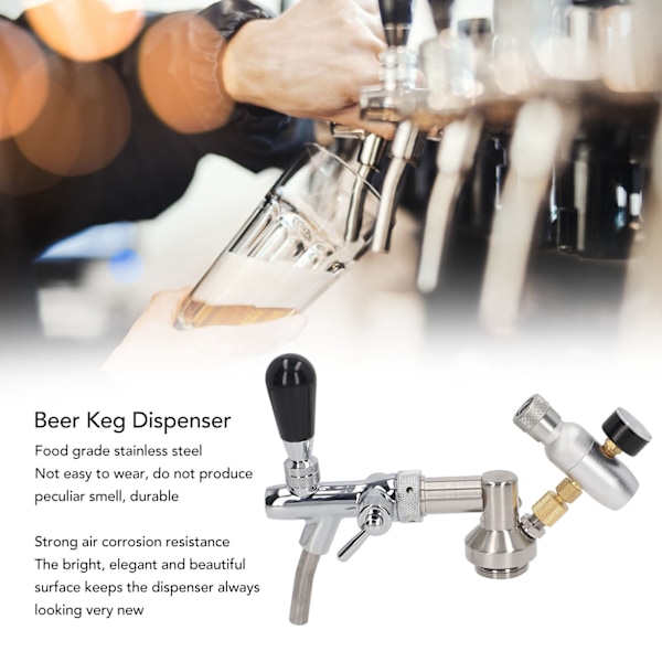 Bryggarens Val: Kegkoppling i Rostfritt Stål, Optimerad För D-System Kegpump, Säkerställer Smidig Sankey Keg Tappning