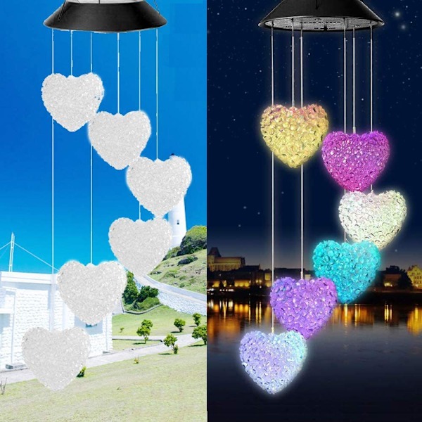 Solcellslingor för utomhusbruk, 22,9 fot 50 LED solcellslampor