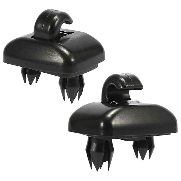 2x solskjermkrokholder for Audi A1 A3 A4 A5 Q3 Q5 svart 8W0857562A