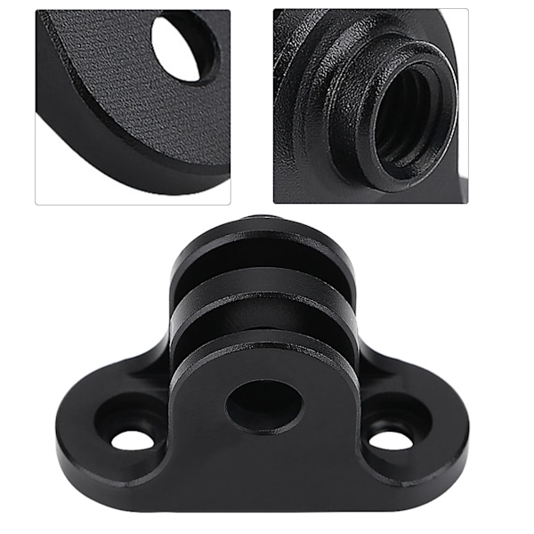 Cykelcomputer Metalbeslag Kamera Adapter Mount til Gopro (Sort)