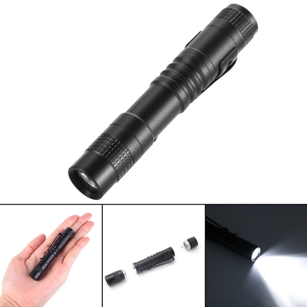 Mini LED Ficklampa Batteridriven handhållen penna Ljusficka Till