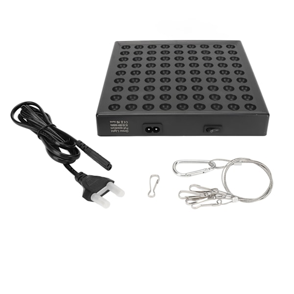 LED Grow Light Fuld Spektrum Høj Effektivitet Lysende Plantevækstlampe til Indendørs Frøplanter 85‑265V EU Stik 81 Perle(50W)